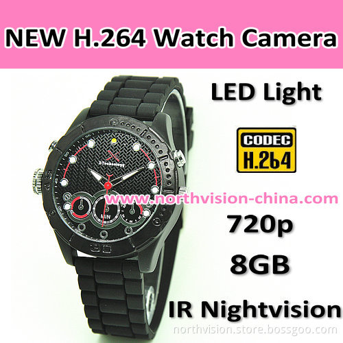 China Cheap New Nightvision H. 264 Watch Camera